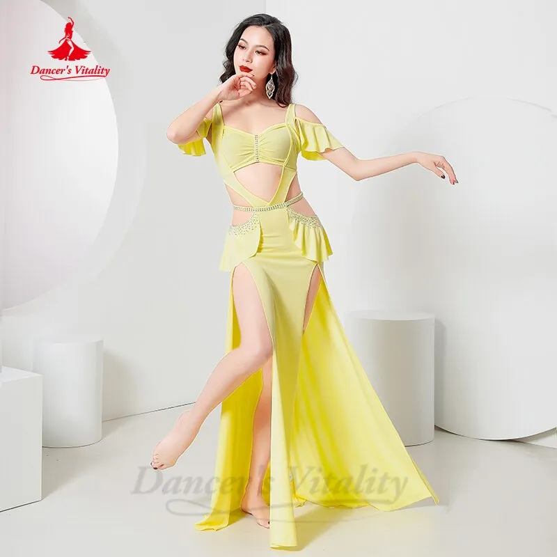 Belly Dance Practice Clothes Dress for Women Mesh Baladi Shaabi Said Performance Clothing Girl's Oriental Bellydancer's dresses