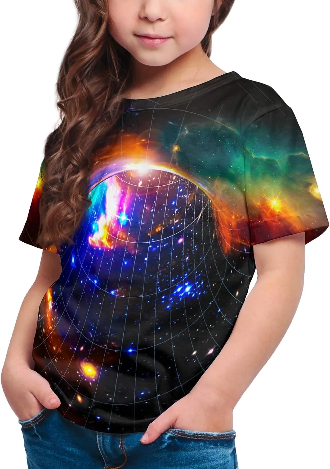 Boys Girls Kids Tee Shirt 3D Print Graphic Short Sleeve Shirt for Kids 6-16 Years