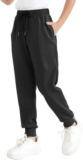 Boys Jogger Sweatpants 3-16 Years Tapered Leg Lightweight Athletic Track Pants for Kids Youth
