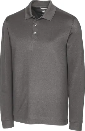 Cutter & Buck Men's 35 UPF, Long Sleeve Advantage Polo Shirt