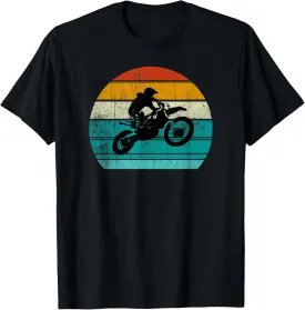 Dirt Bike Motocross Motorcycle Vintage Retro Boys Men T-Shirt
