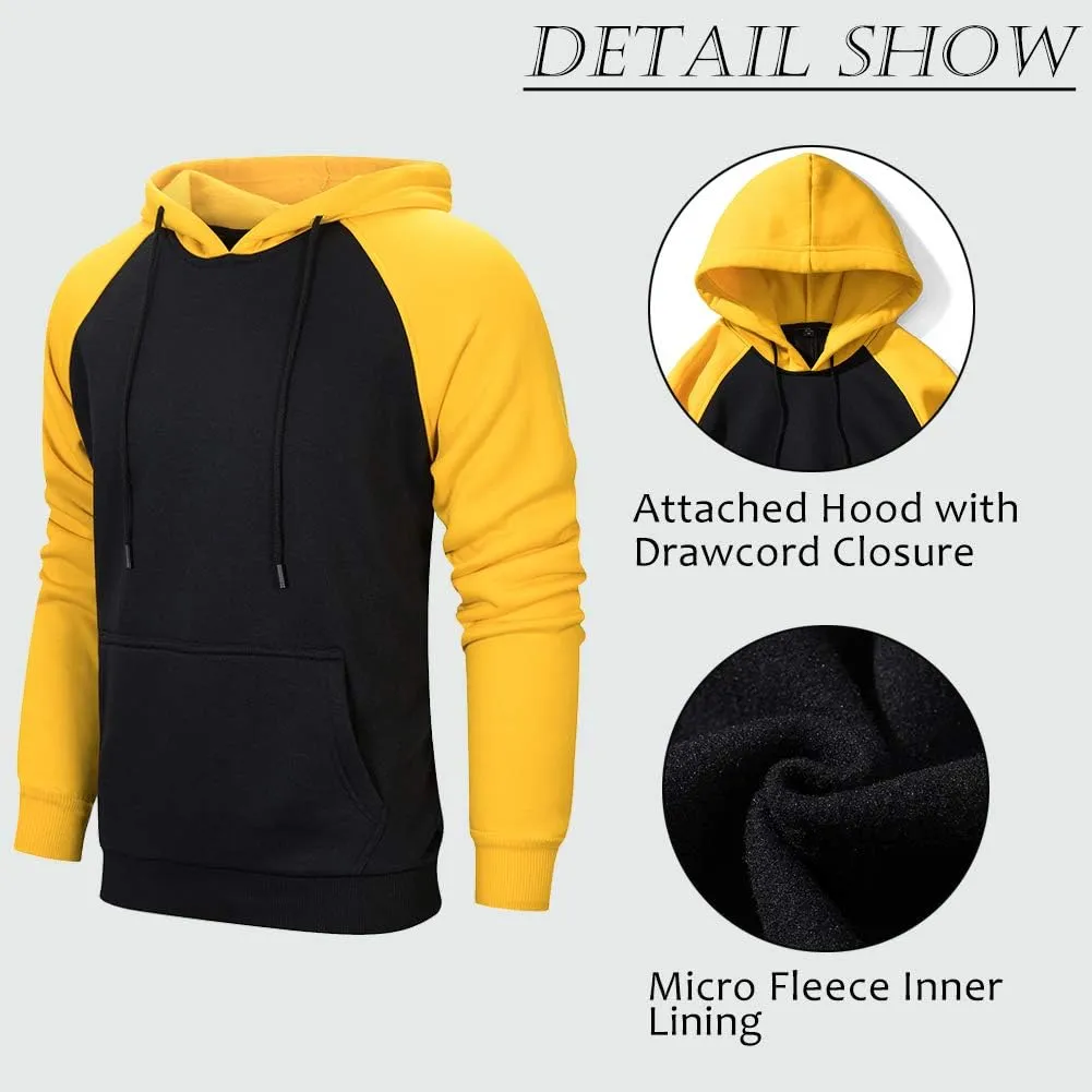 DUOFIER Hoodies for Men Pullover Hooded Sweatshirt with Kange Pocket