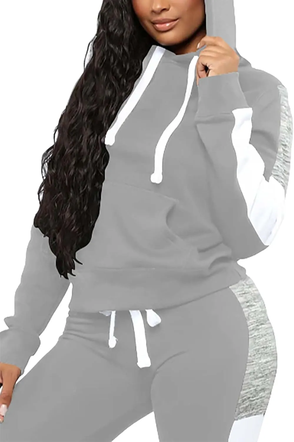 Fooullaide Sweatsuits for Women Set 2 Piece Outfit Long Sleeve Hoodies Jogging Suits Sweatpants Lounge Tracksuit with Pocket