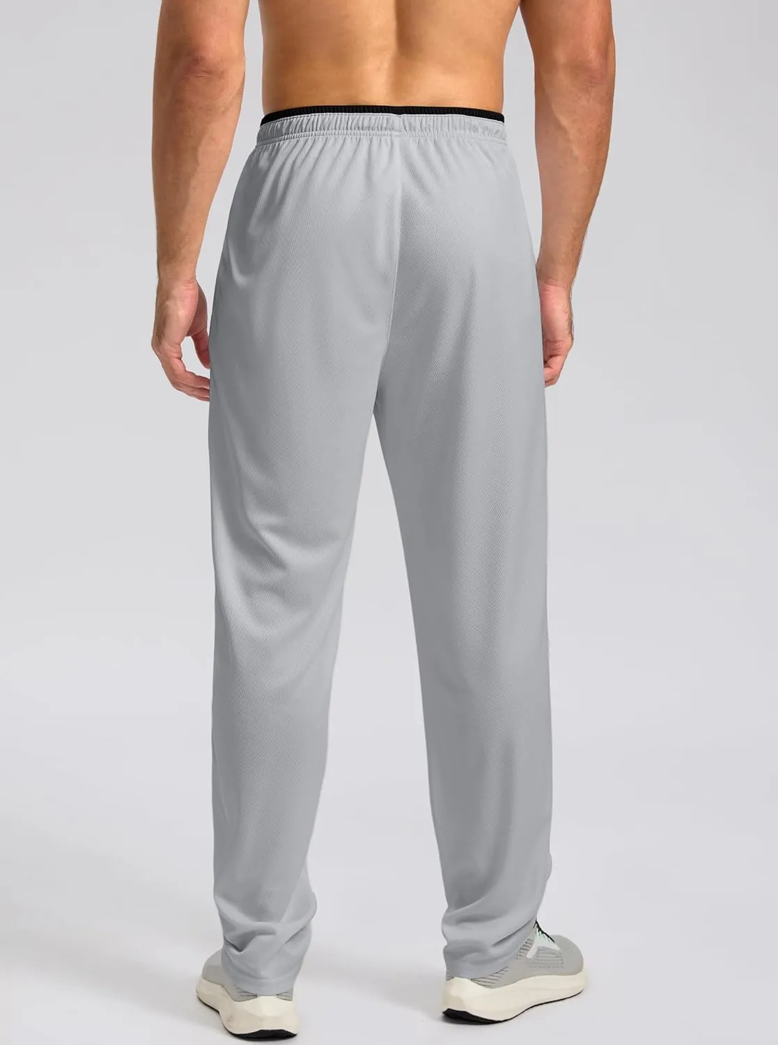 G Gradual Men's Sweatpants Mesh Lightweight with Zip Pockets Breathable Quick Dry Athletic Pants for Workout Running