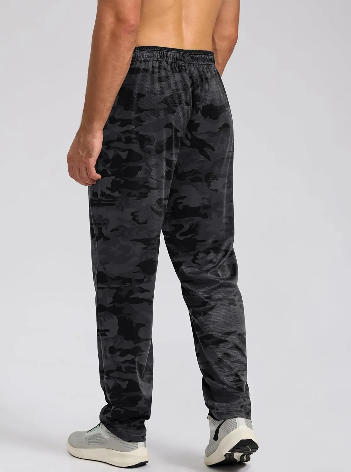 G Gradual Men's Sweatpants Mesh Lightweight with Zip Pockets Breathable Quick Dry Athletic Pants for Workout Running