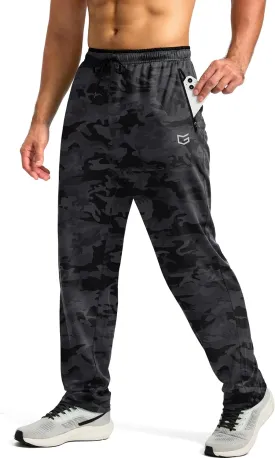 G Gradual Men's Sweatpants Mesh Lightweight with Zip Pockets Breathable Quick Dry Athletic Pants for Workout Running