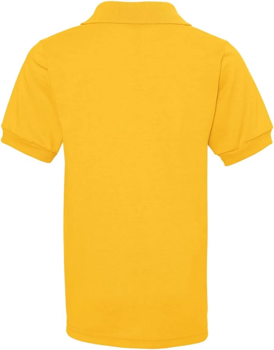 Jerzees Boys' SpotShield Short Sleeve Uniform Polo (2-Pack)