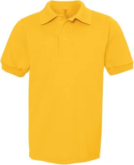 Jerzees Boys' SpotShield Short Sleeve Uniform Polo (2-Pack)