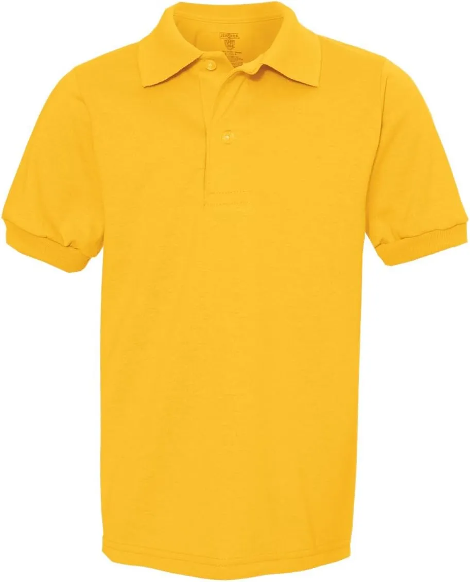 Jerzees Boys' SpotShield Short Sleeve Uniform Polo (2-Pack)
