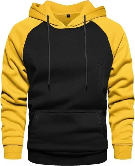 LBL Leading the Better Life Men's Solid Pullover Hoodies Sports Soft Blend Fleece Hooded Sweatshirts with Kangaroo Pocket
