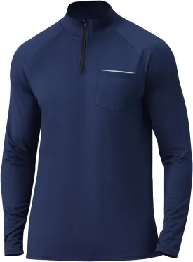 Men's Quarter Zip Pullover Long Sleeve Golf Shirts 1/4 Half Zip Sweatshirts for Golf Polo Fishing Athletic