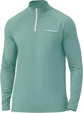 Men's Quarter Zip Pullover Long Sleeve Golf Shirts 1/4 Half Zip Sweatshirts for Golf Polo Fishing Athletic