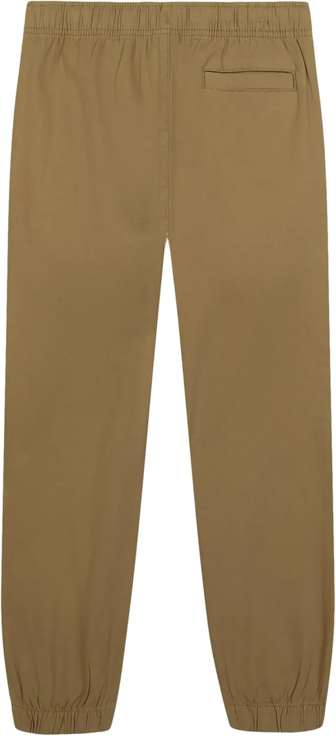 Nautica Boys' Pull-on Stretch Twill Jogger Pant, Drawstring Closure