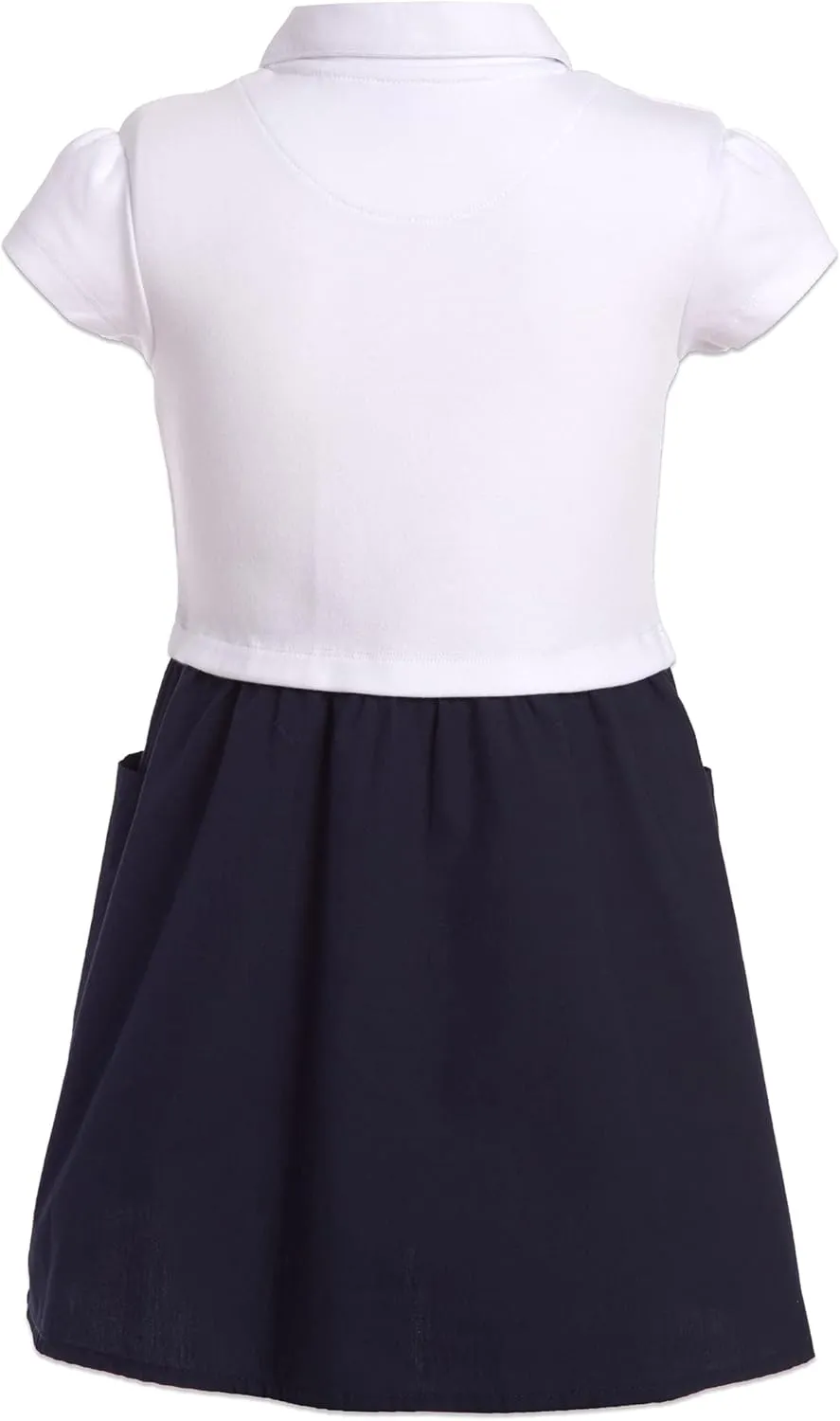 Nautica Girls' School Uniform Short Sleeve Polo Dress