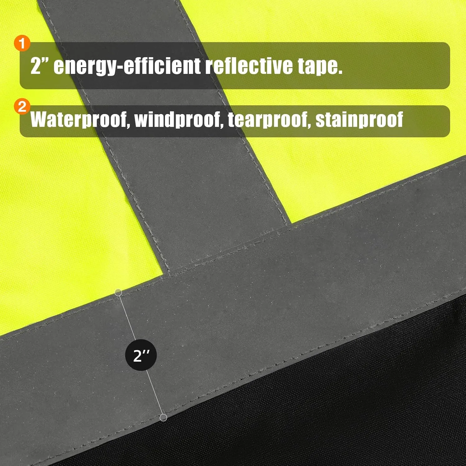 SKSAFETY 3-in-1 High Visibility Winter Bomber Jackets Zip Out Fleece Liner Reflective Safety Coats for men Waterproof ANSI/ISEA Class 3(Lime XL)