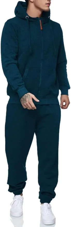 Sweatsuits for Men 2 Piece Men's Jogging Tracksuit Set Hoodie Casual Athletic Long Sleeve Zipper Suit Set