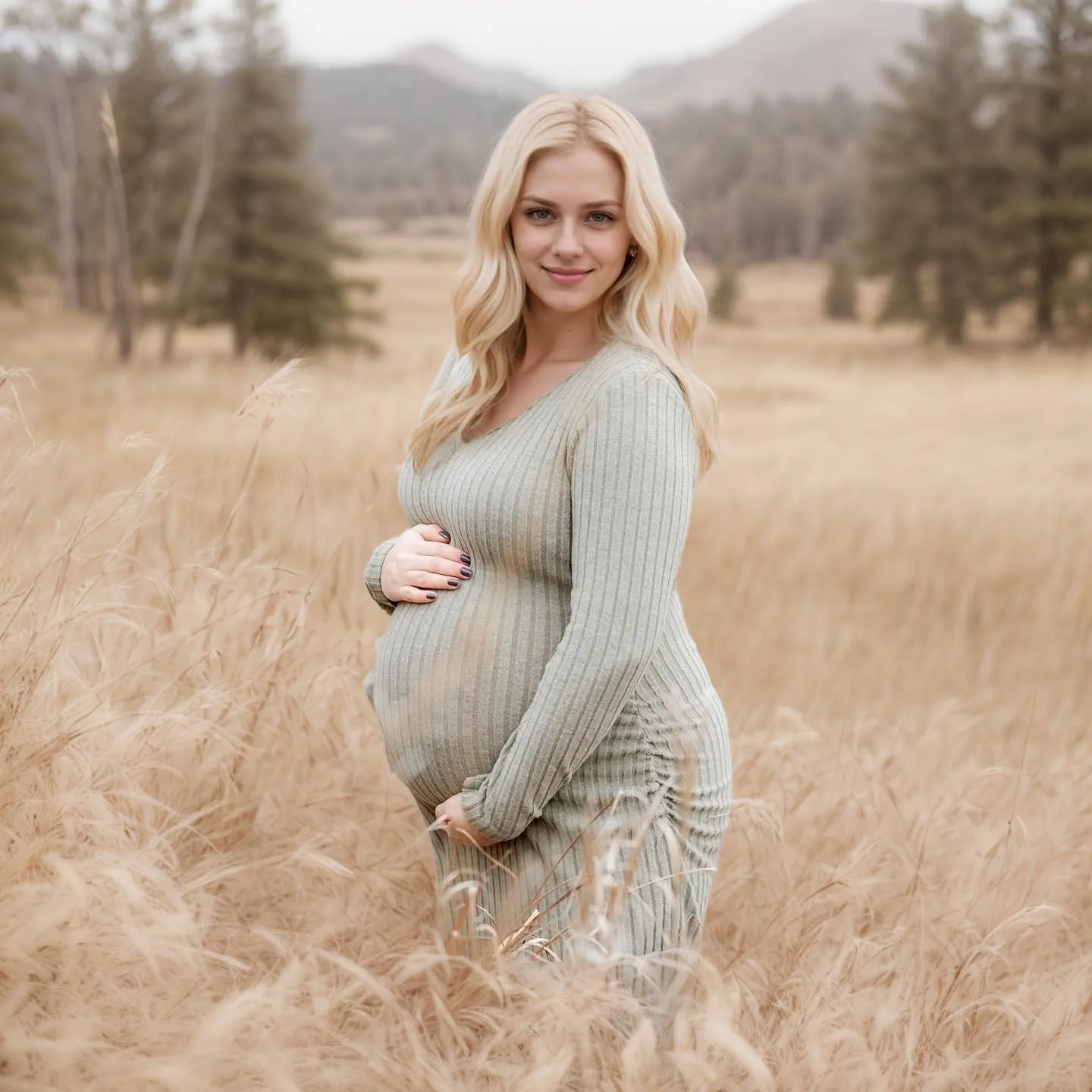 V Neck Side Ruch Knit Ribbed Maternity Bodycon Dress，Maternity Dress for Baby Shower