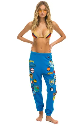 VINTAGE PATCH SWEATPANTS - OCEAN