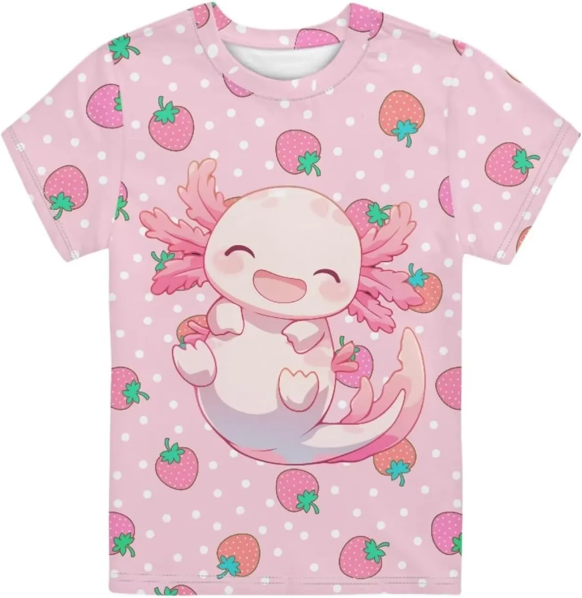 WELLFLYHOM Kids Tshirts Girls Boys Short Sleeve Crewneck Tees Shirts Casual Sport Pullover Tops Size 3-16 Years