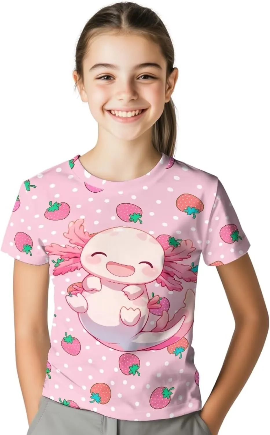 WELLFLYHOM Kids Tshirts Girls Boys Short Sleeve Crewneck Tees Shirts Casual Sport Pullover Tops Size 3-16 Years