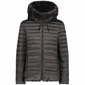 Women'S Sports Jacket Campagnolo Short Padded Black