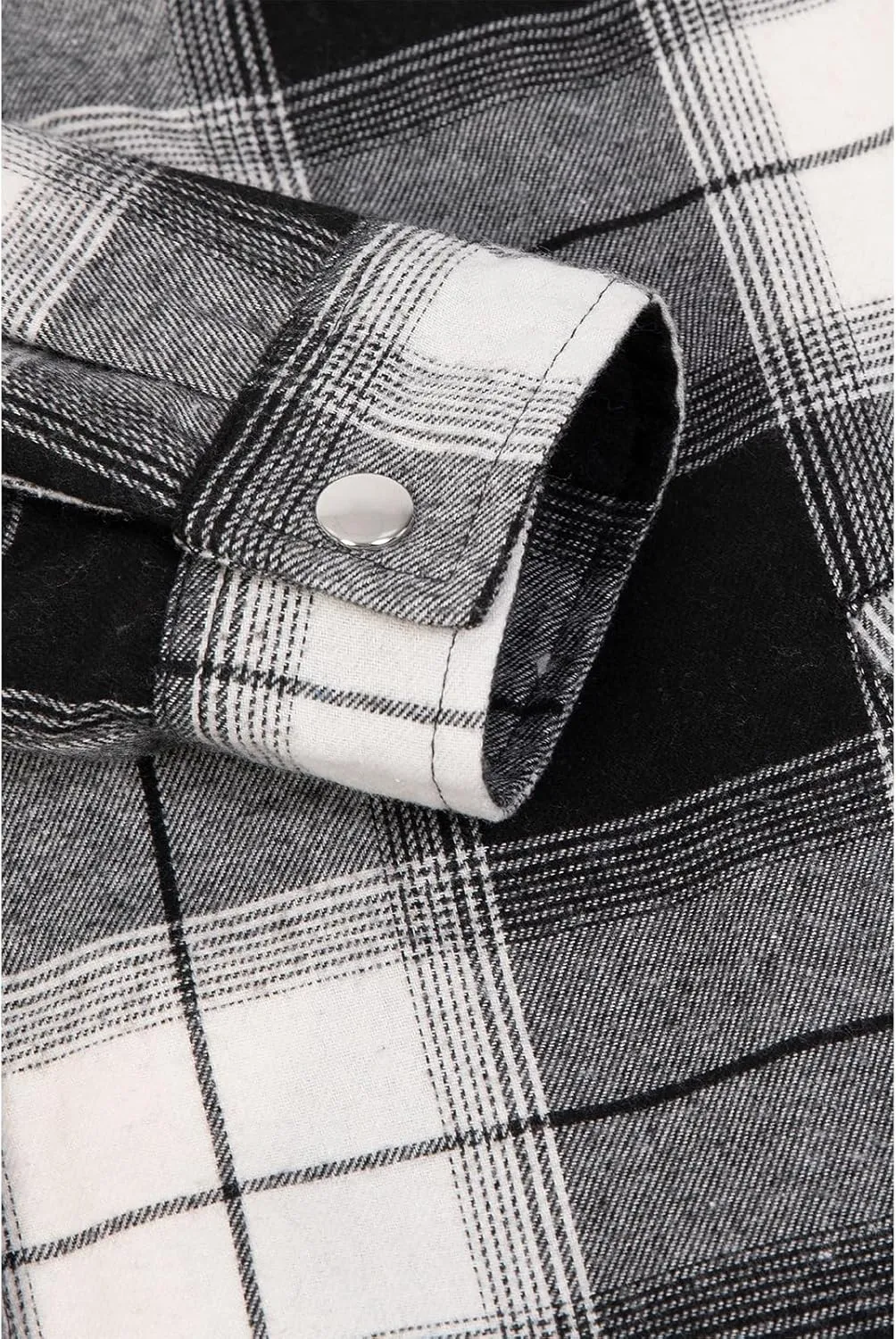 ZENTHACE Women's Flannel Shirt Jacket, Sherpa-Lined Plaid Shacket Jackets, Snap Button Down Outdoor Shirt